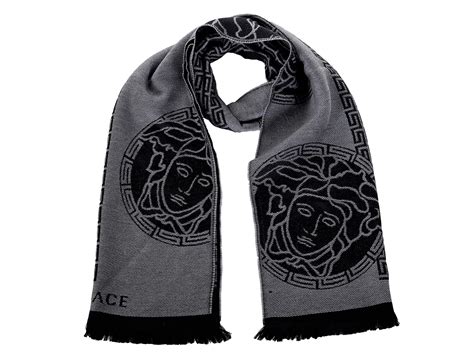 versace neck|Versace wool scarf.